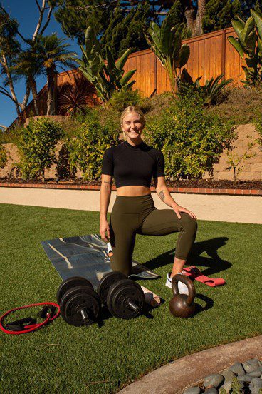 working out on artificial turf