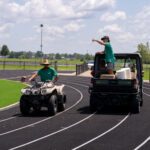outdoor sports field installation