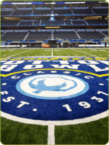 custom logo for a, artificial turf football field