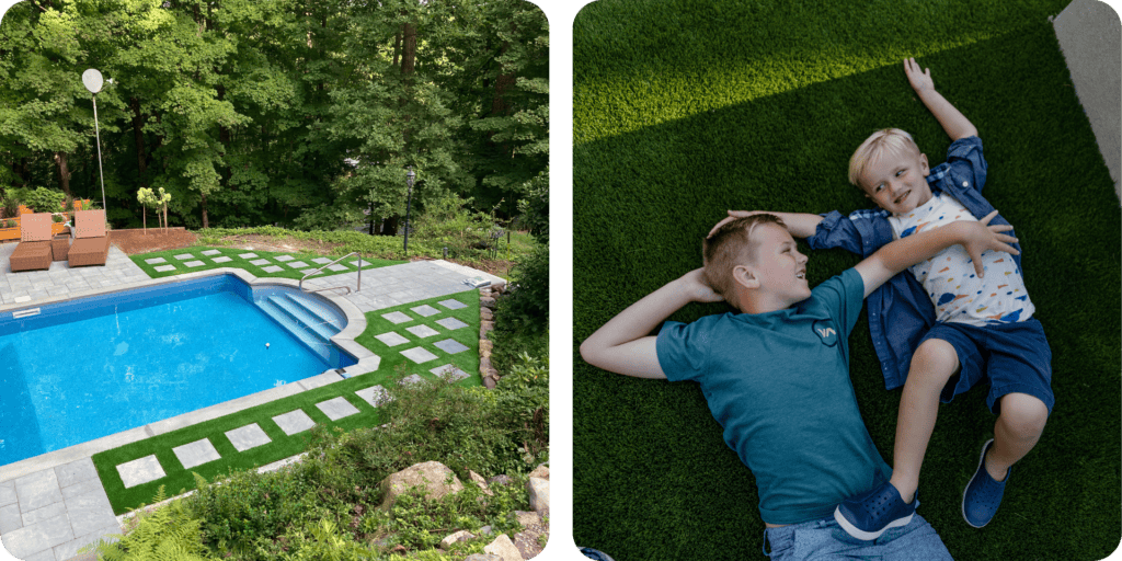 artificial grass for residential lawns and landscapes