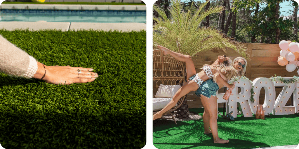 artificial grass in your backyard and front yard